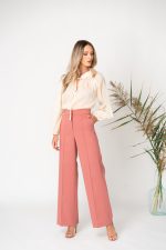 Pantaloni lungi din stofa cu buzunare laterale Sweet september